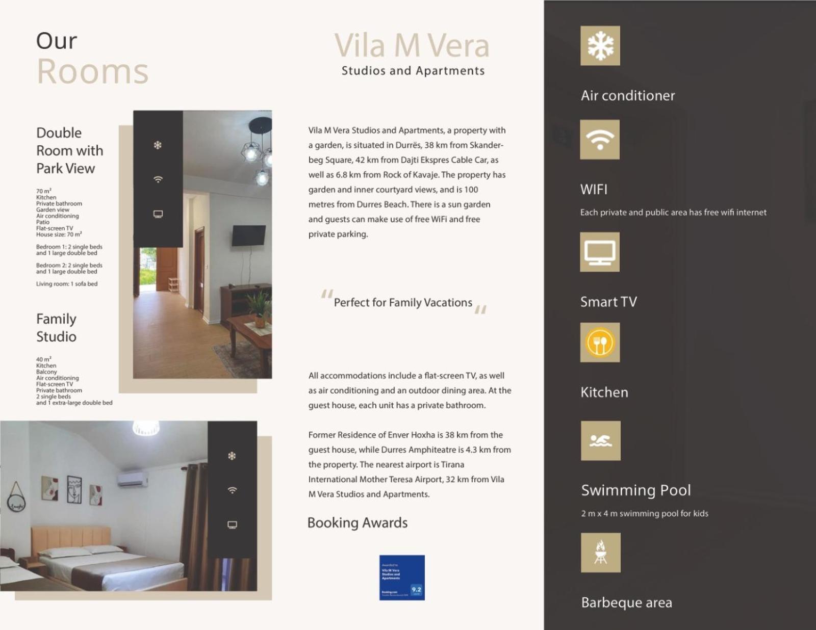 Vila M Vera Rooms With Kitchen And Apartments Durrës Buitenkant foto